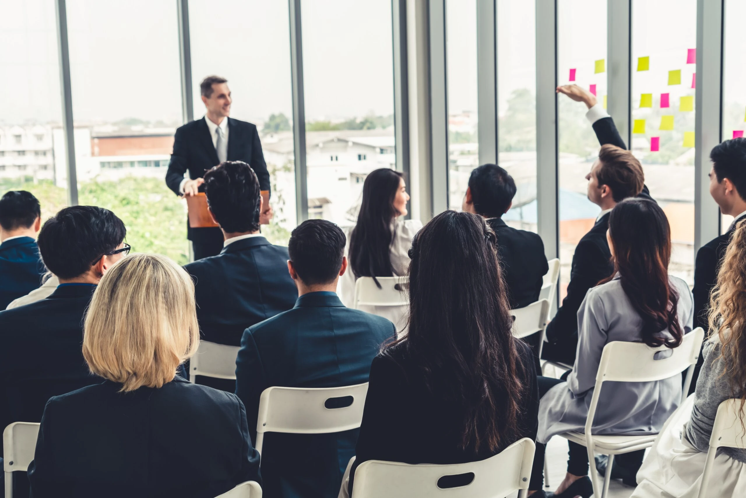 Corporate executive media coaching session at Carne in Dubai